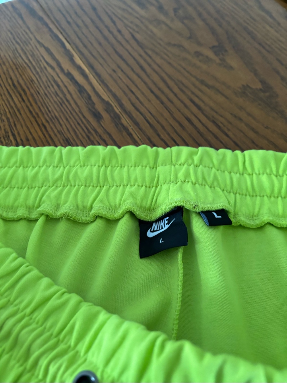 Nike Black and Neon Yellow Colorblock Joggers - Picture 5 of 5
